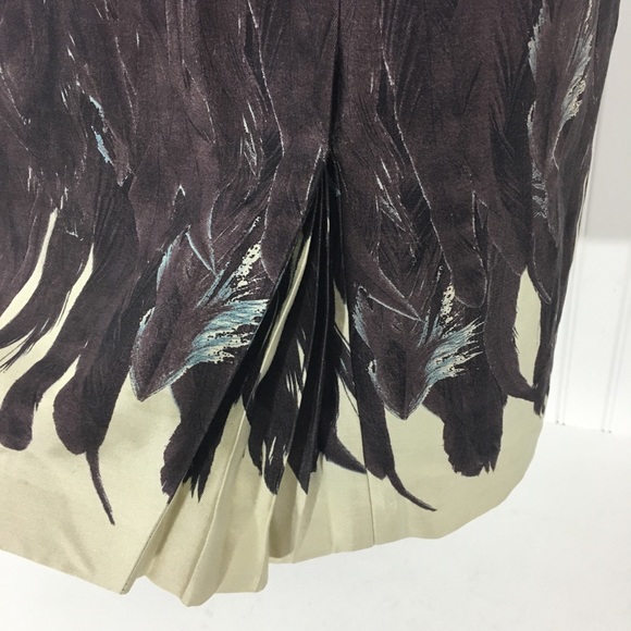 Tracy Reese feather print sleeveless sheath dress - Picture 4 of 6